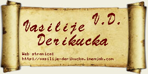 Vasilije Derikučka vizit kartica